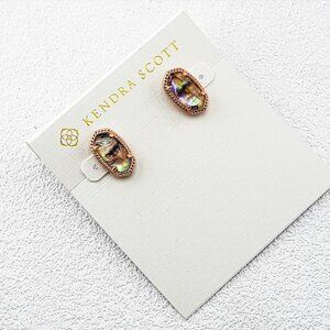 Kendra Scott Light Abalone Shell Stud Earrings